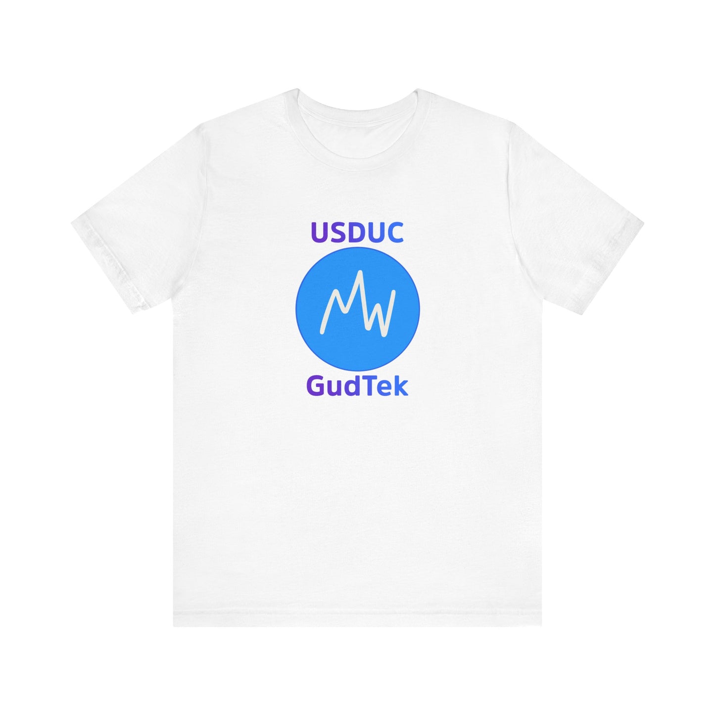 GudTek Unisex Jersey Tee, Casual Wear, Tech-Inspired Apparel, Gift for Him/Her, Trendy Graphic T-Shirt
