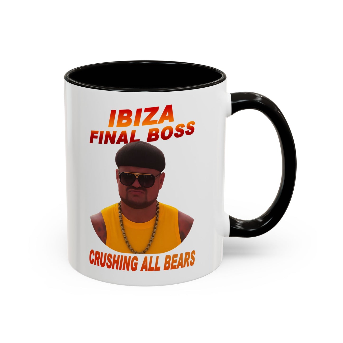 Colorful Ibiza Final Boss Mug - Fun Coffee Cup, Unique Gift for Friends, Funny Office Tumbler, Pop Culture Collectible