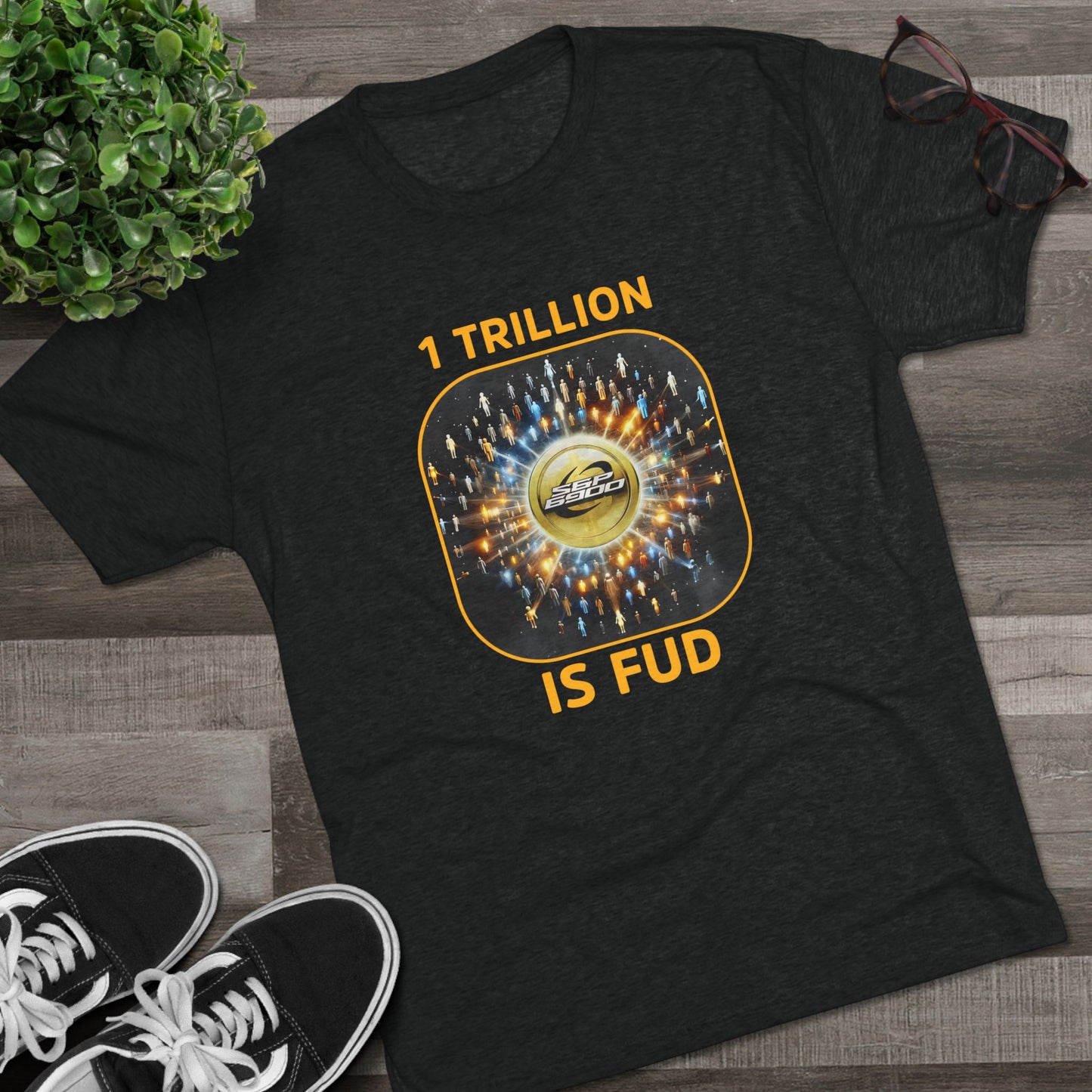 Cosmic Quote Crew Tee with Inspiring Vibes