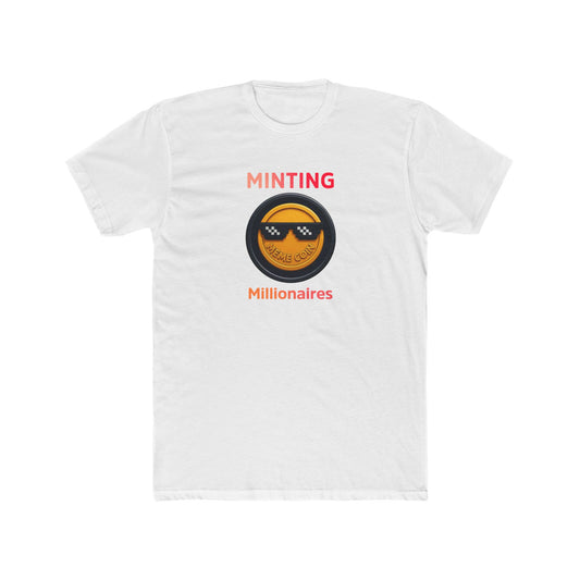 Minting Millionaires Unisex Cotton Crew Tee, Cryptocurrency T-Shirt, Funny Gift for Crypto Lovers, Bitcoin Merch, Unique Casual Tee