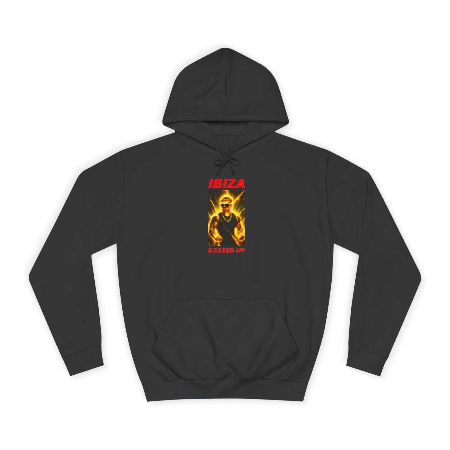 IBIZA College Hoodie, Unisex Sweatshirt, Festival Apparel, Retro Hoodie, Chill Vibes, Travel Gift, Music Lover Merch