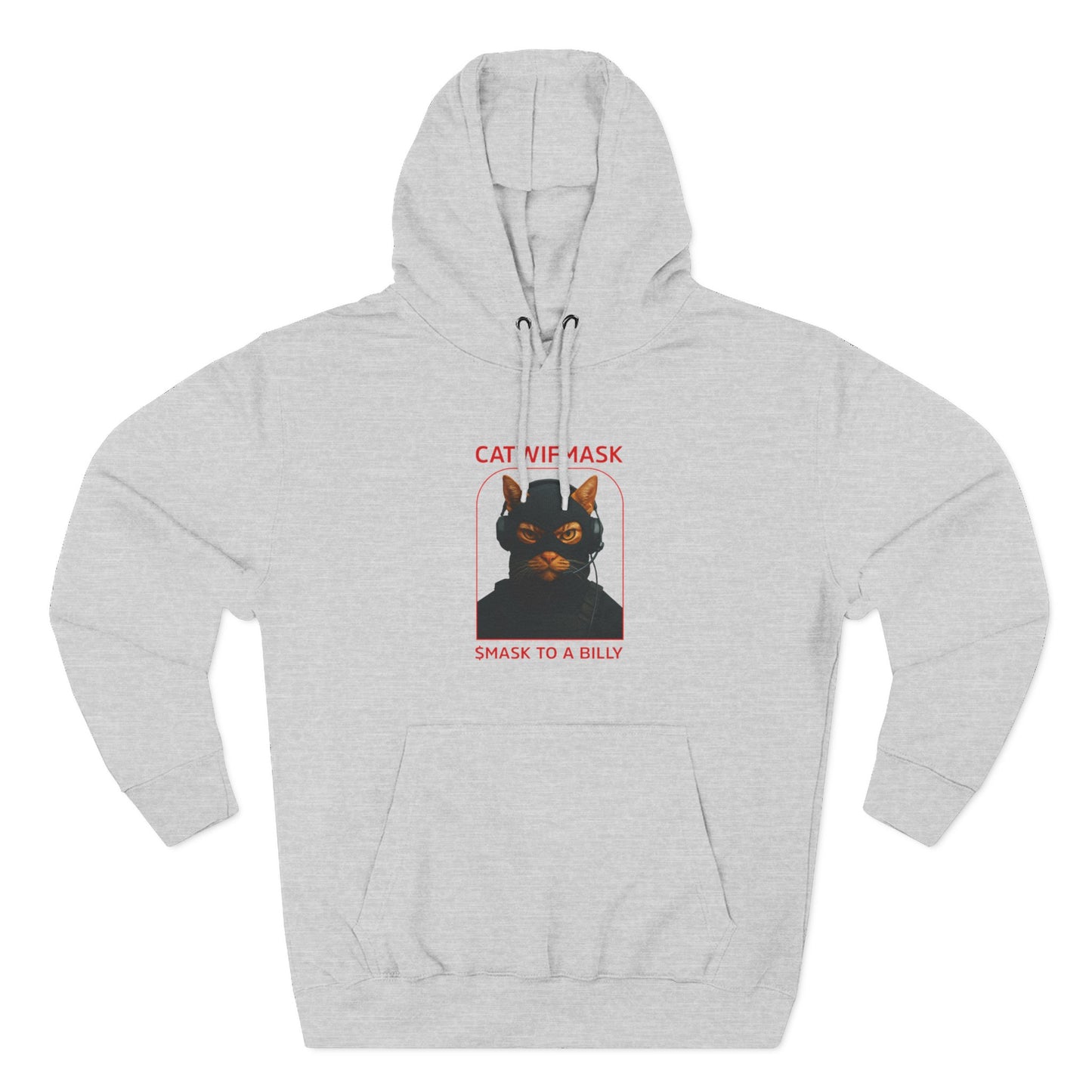 Cozy Cat Mask Hoodie | Fleece Pullover, Cat Lover Gift, Funny Sweatshirt, Perfect for Winter, Unique Pet Apparel, Kawaii Fleece Hoodie