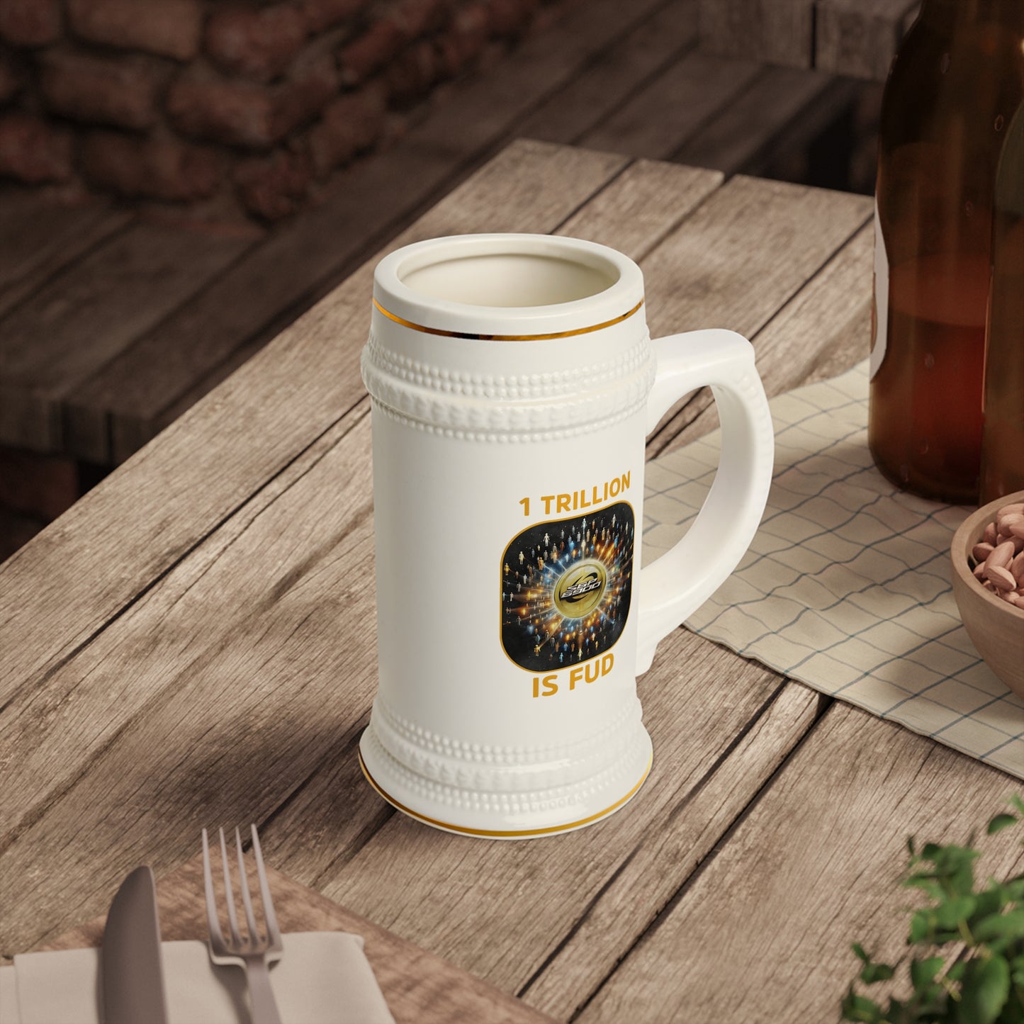 Trendy Beer Stein Mug | Unique Gift for Beer Lovers | Perfect for Parties, Anniversaries, Oktoberfest, or Housewarming