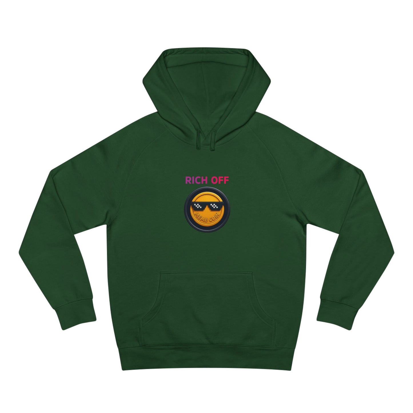 Trendy Unisex Hoodie with 'Rich Off' Design, Casual Streetwear, Gift for Him/Her, Comfortable Fashion, Ideal for Cozy Days