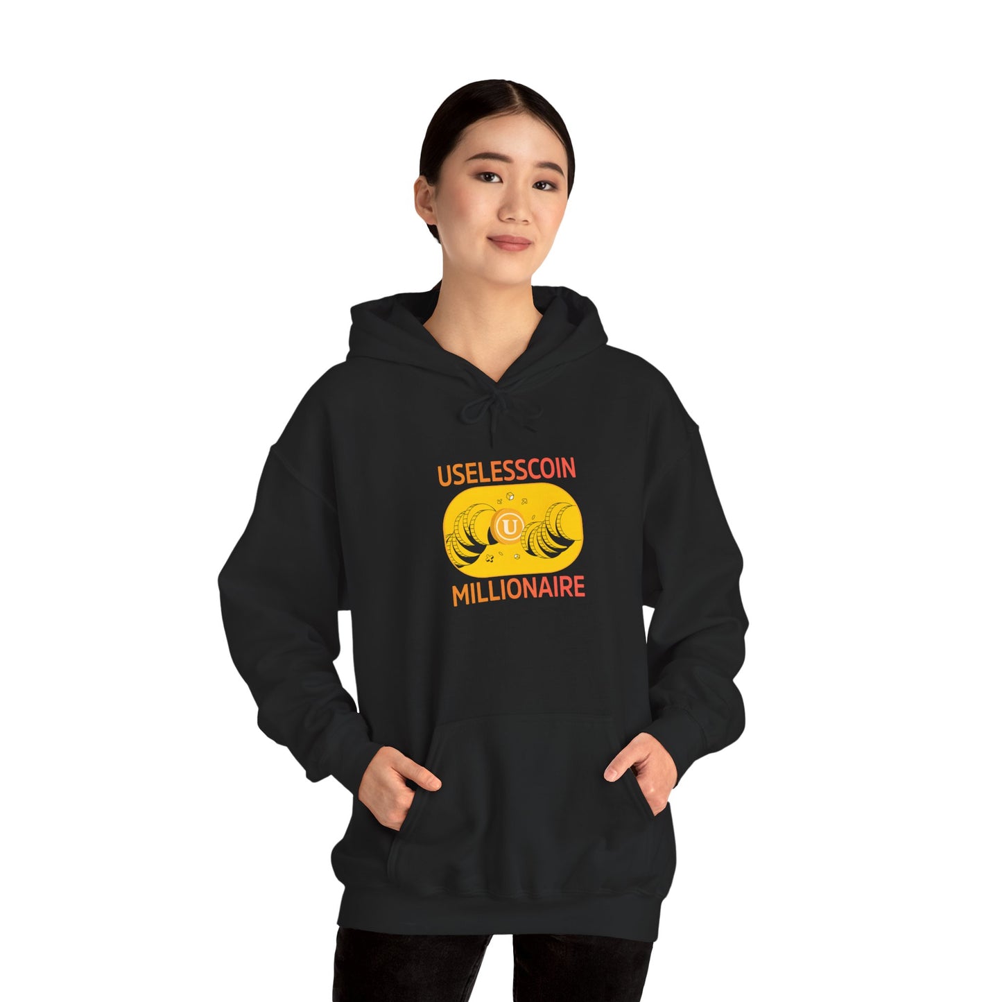 Uselesscoin Millionaire Hoodie, Trendy Sweatshirt for Crypto Lovers, Funny Gift for Crypto Enthusiasts, Casual Streetwear, Cozy Unisex [...]