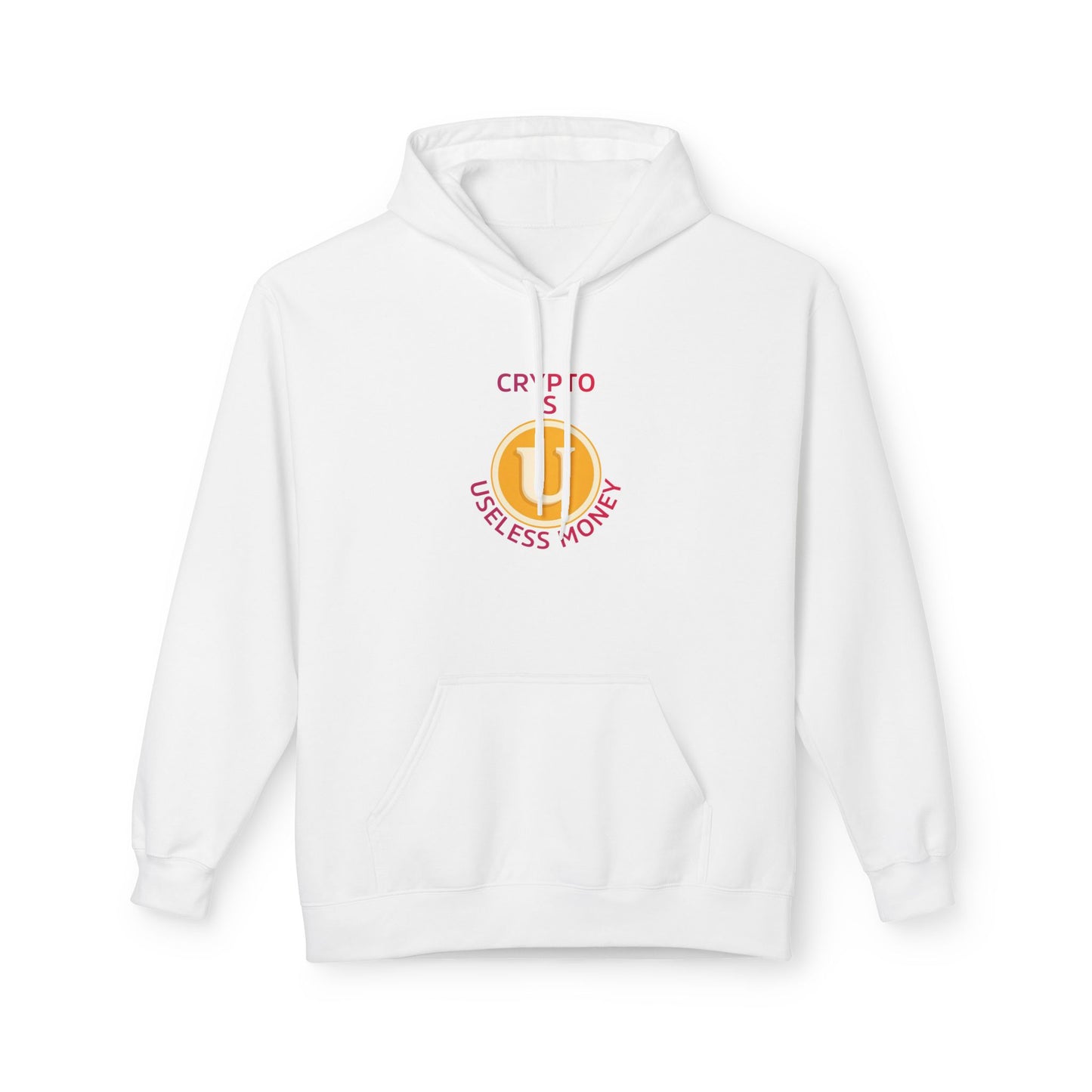 Crypto-Themed Unisex Fleece Hoodie – Perfect Gift for Crypto Enthusiasts, Casual Wear, All Seasons, Trendy Collection