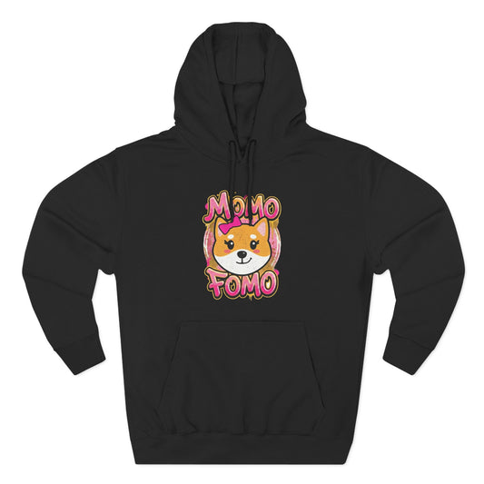 Hoodie — Cute Shiba "MoMo Fomo" Graphic Pullover