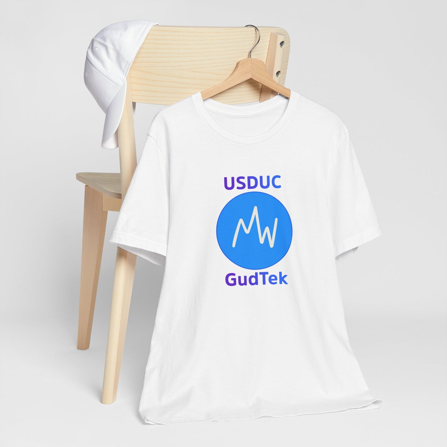 GudTek Unisex Jersey Tee, Casual Wear, Tech-Inspired Apparel, Gift for Him/Her, Trendy Graphic T-Shirt