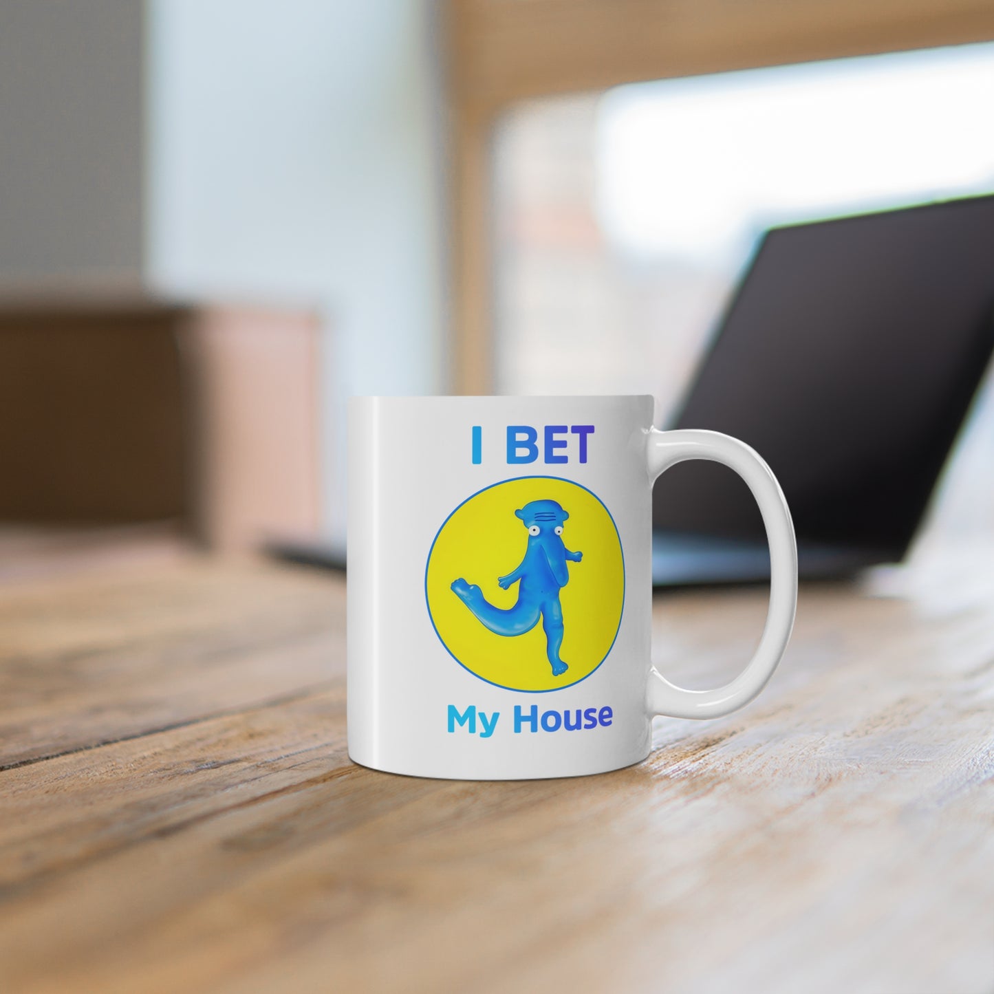 Playful Blue Otter Mug, Cute Coffee Cup, Fun Gift for Animal Lovers, Quirky Home Decor, Housewarming, Birthday, or Just Because