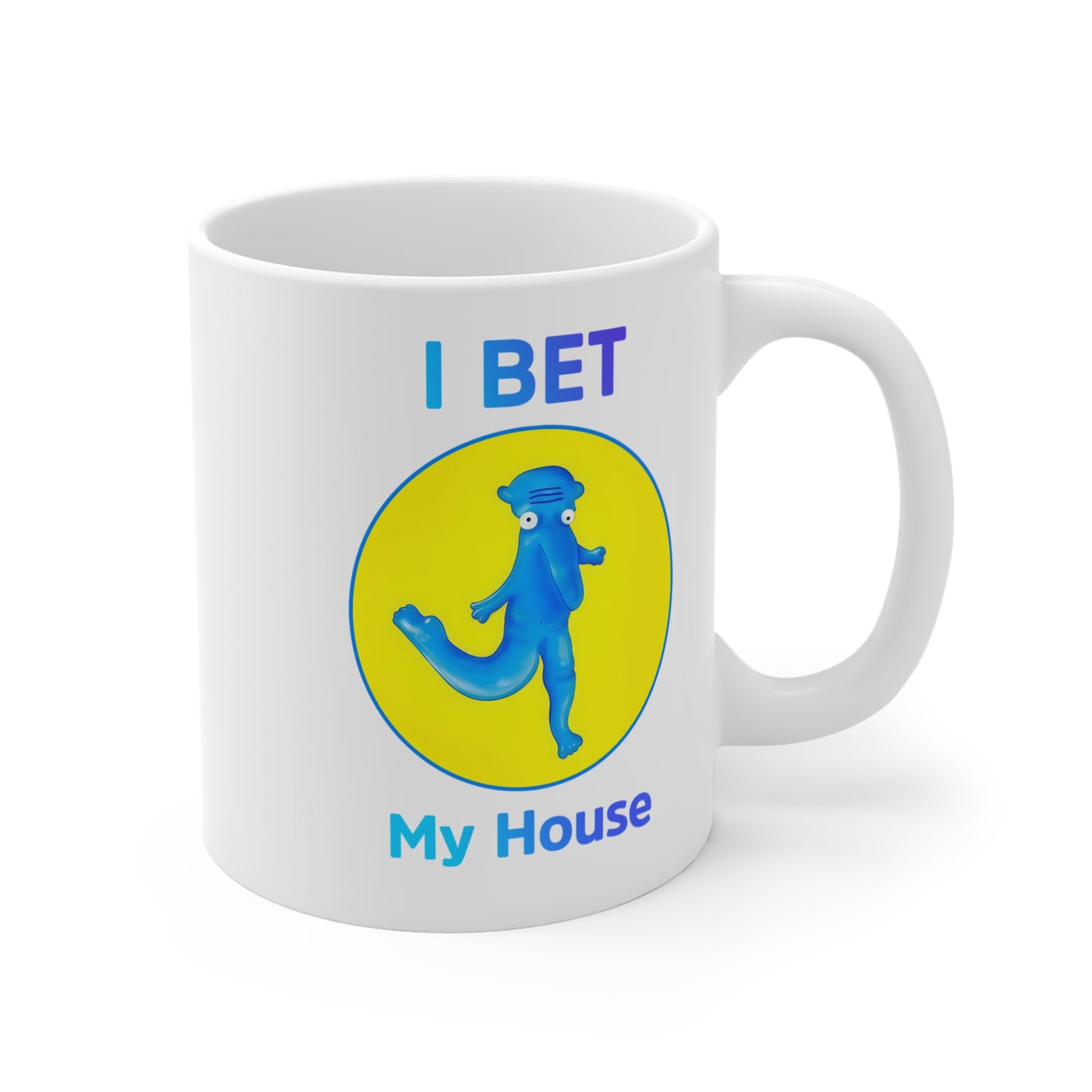 Playful Blue Otter Mug, Cute Coffee Cup, Fun Gift for Animal Lovers, Quirky Home Decor, Housewarming, Birthday, or Just Because
