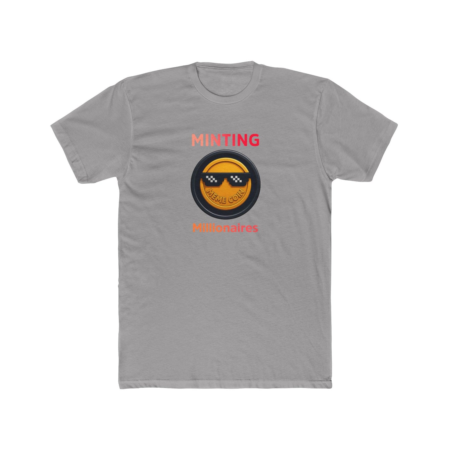 Minting Millionaires Unisex Cotton Crew Tee, Cryptocurrency T-Shirt, Funny Gift for Crypto Lovers, Bitcoin Merch, Unique Casual Tee