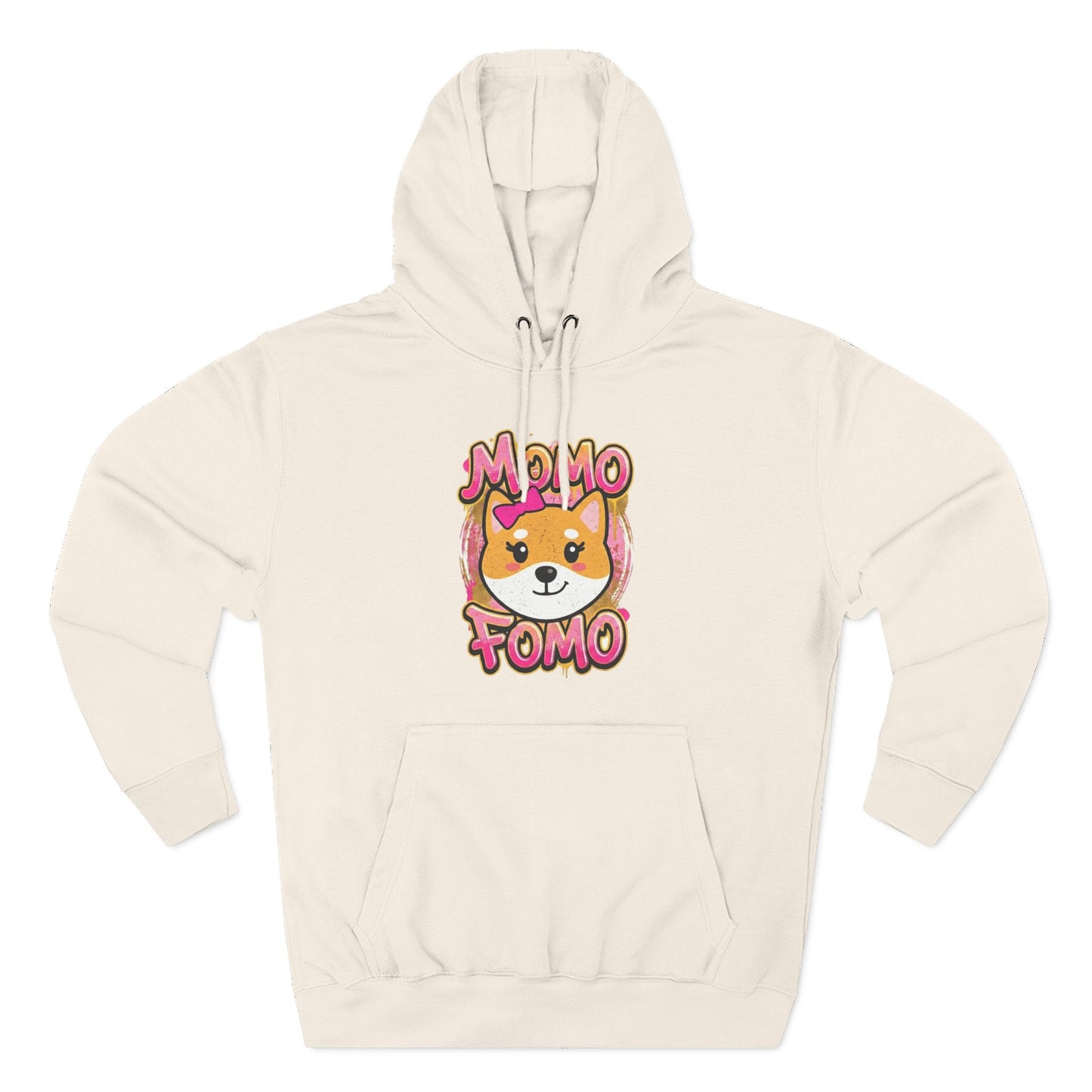 Hoodie — Cute Shiba "MoMo Fomo" Graphic Pullover
