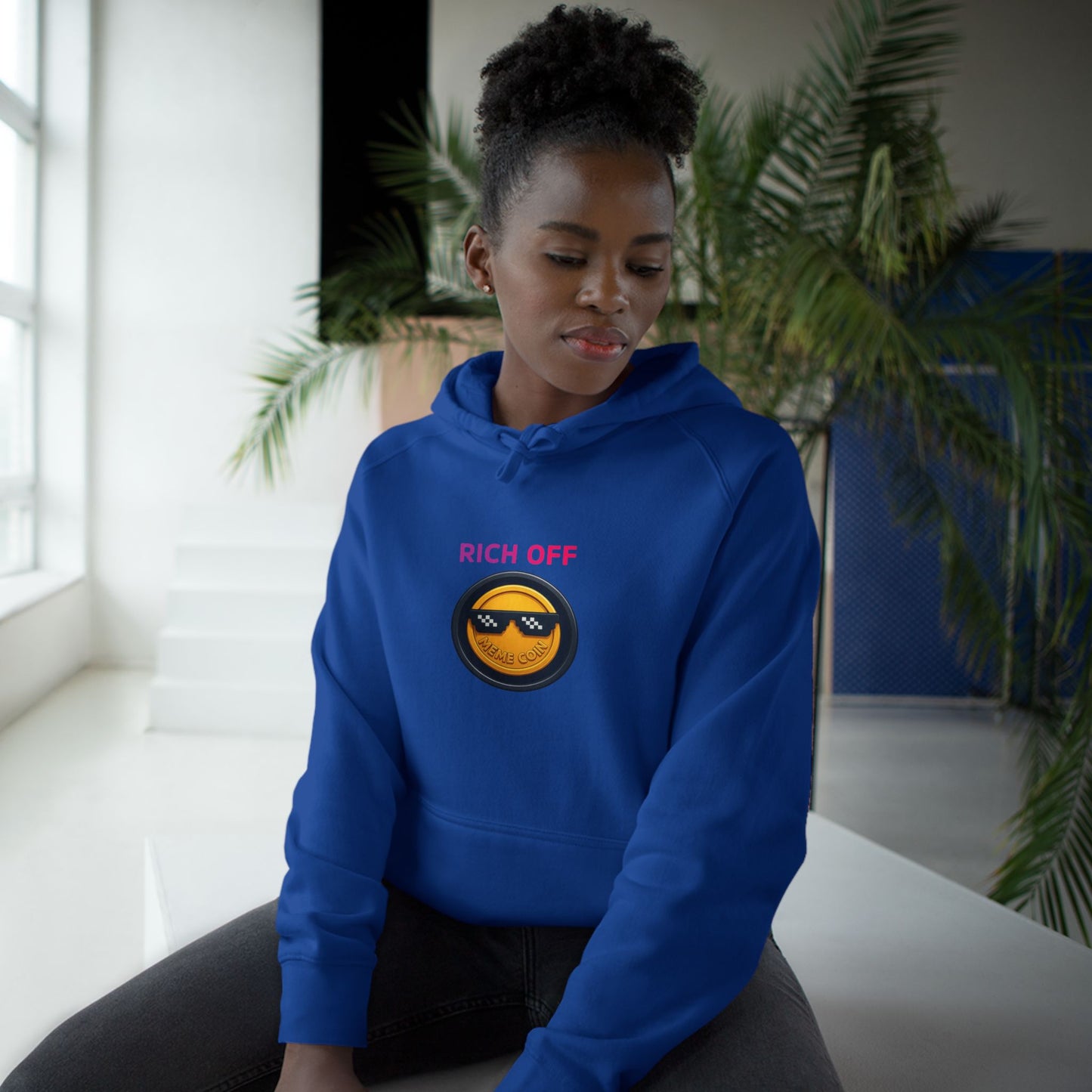 Trendy Unisex Hoodie with 'Rich Off' Design, Casual Streetwear, Gift for Him/Her, Comfortable Fashion, Ideal for Cozy Days