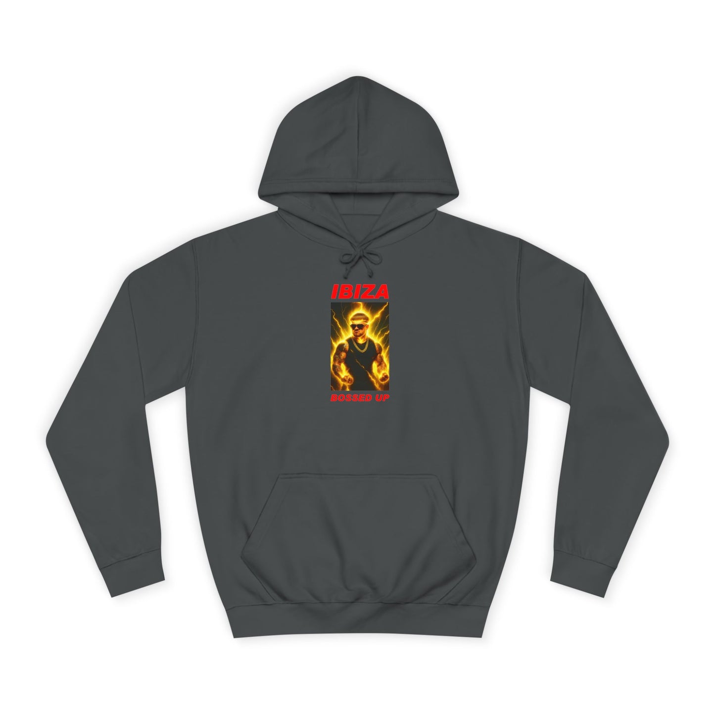 IBIZA College Hoodie, Unisex Sweatshirt, Festival Apparel, Retro Hoodie, Chill Vibes, Travel Gift, Music Lover Merch