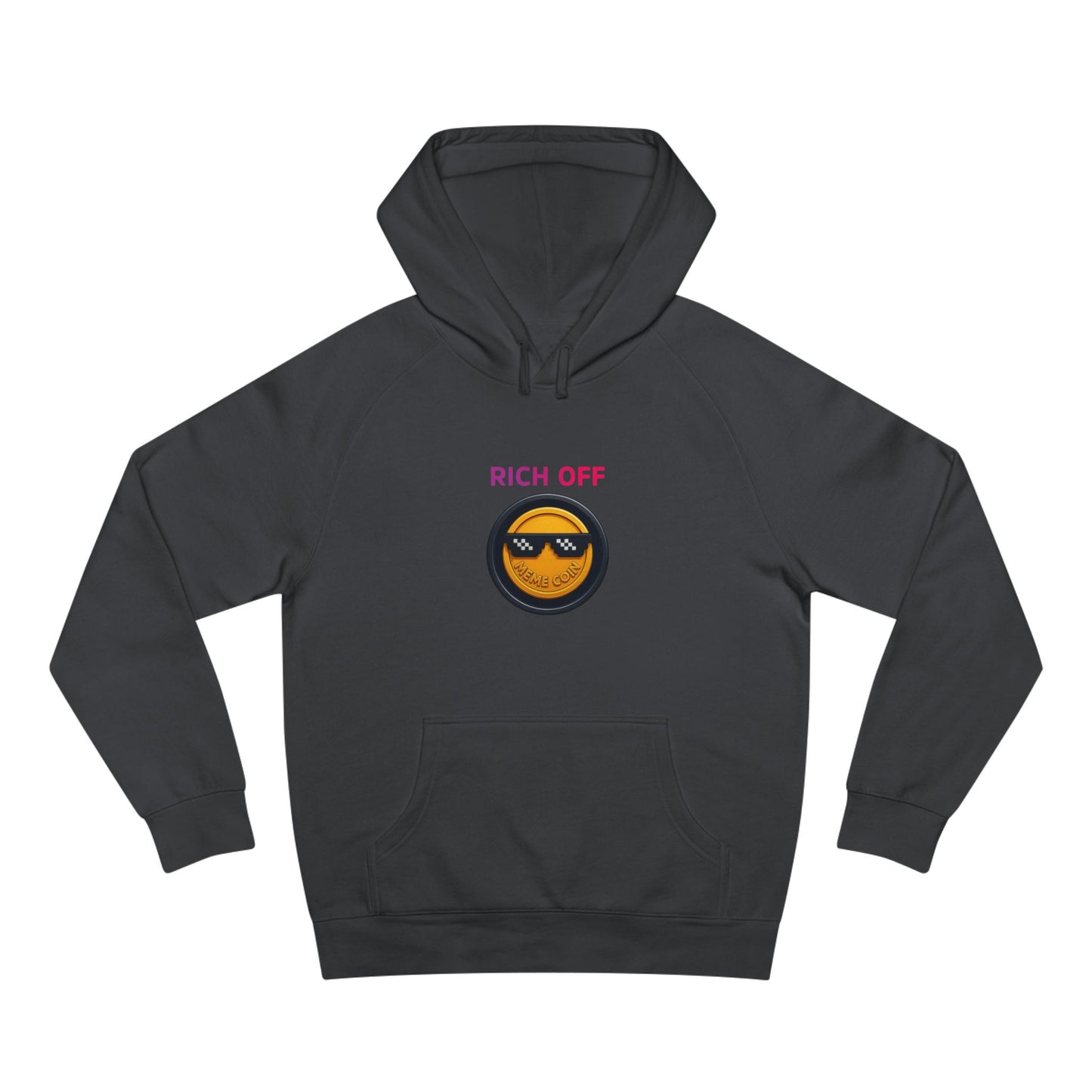 Trendy Unisex Hoodie with 'Rich Off' Design, Casual Streetwear, Gift for Him/Her, Comfortable Fashion, Ideal for Cozy Days