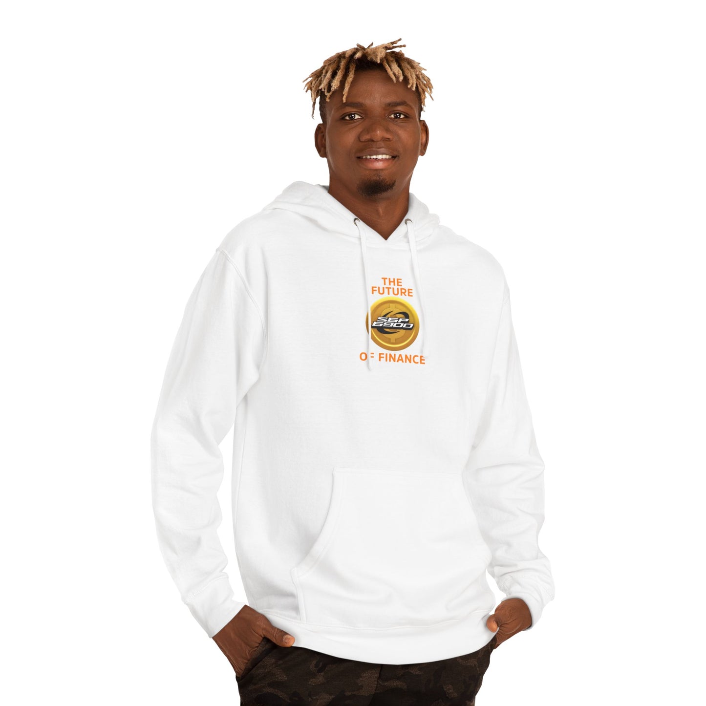 Trendy Unisex Hooded Sweatshirt - 'The Future of Finance' Design, Casual Wear, Gift for Crypto Lovers, Streetwear, Cozy Layering