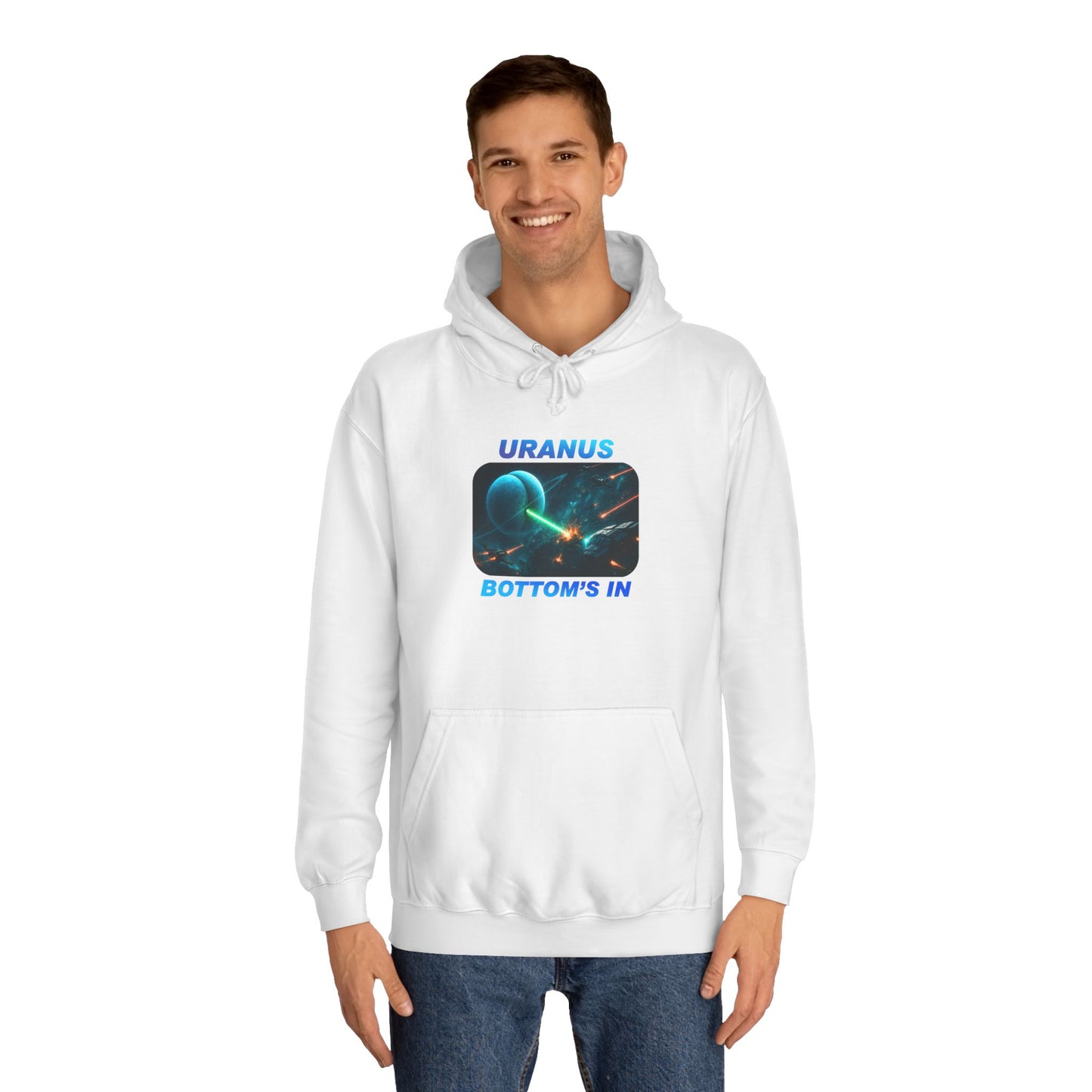 Unisex College Hoodie with Quirky Uranus Design, Funny Sweatshirt Gift for Students, Unique Gift for Science Lovers, Casual Wear, [...]