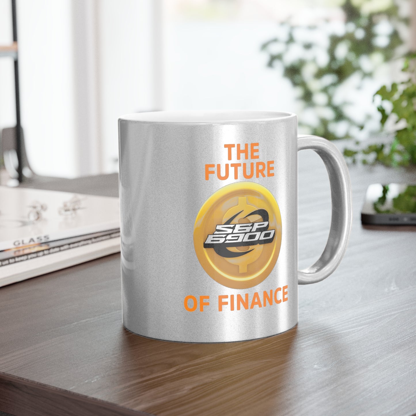 Metallic Inspirational Mug - Perfect for Finance Lovers, Unique Gift Idea, Motivational Coffee Cup, Home Office Décor, Cryptocurrency [...]