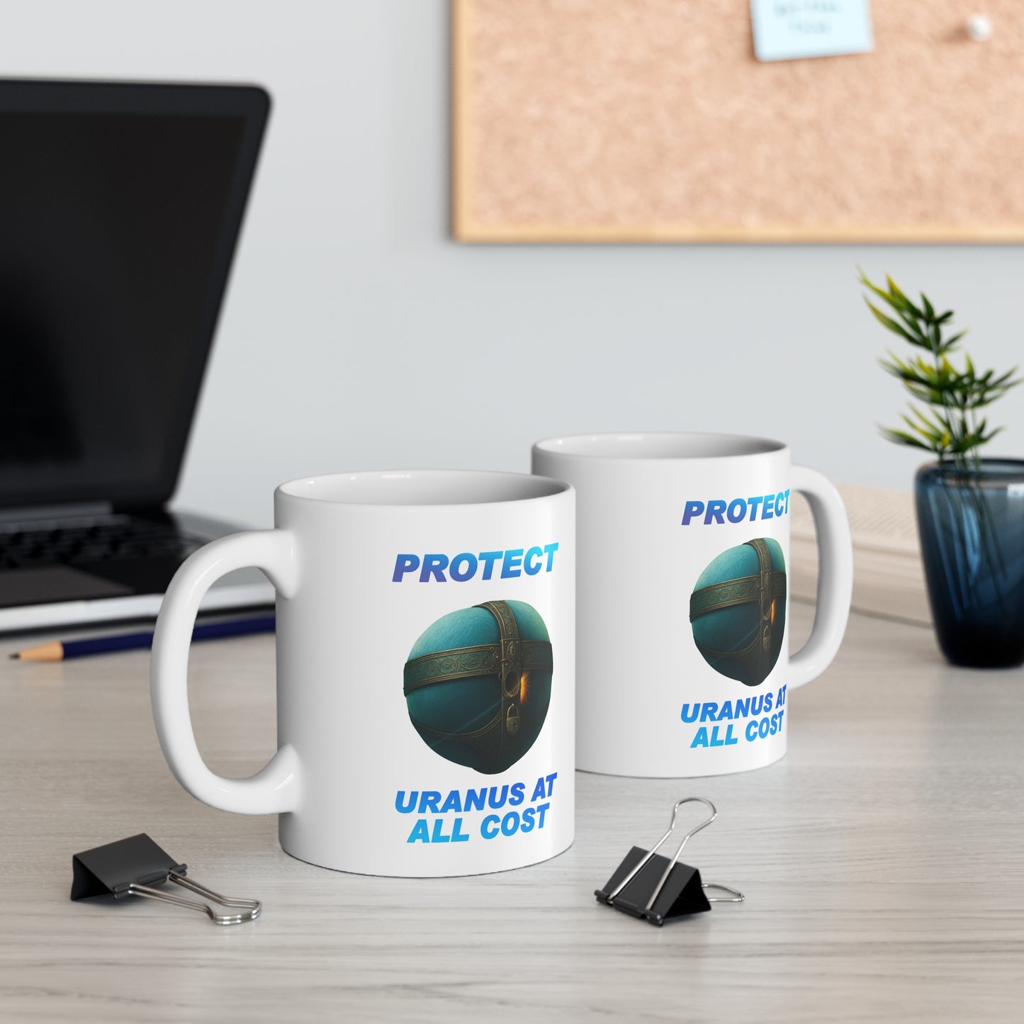 Funny Ceramic Mug, Protect Uranus at All Costs, Gift for Geeks, Space Lovers, Humor, Birthday, Coffee Enthusiast