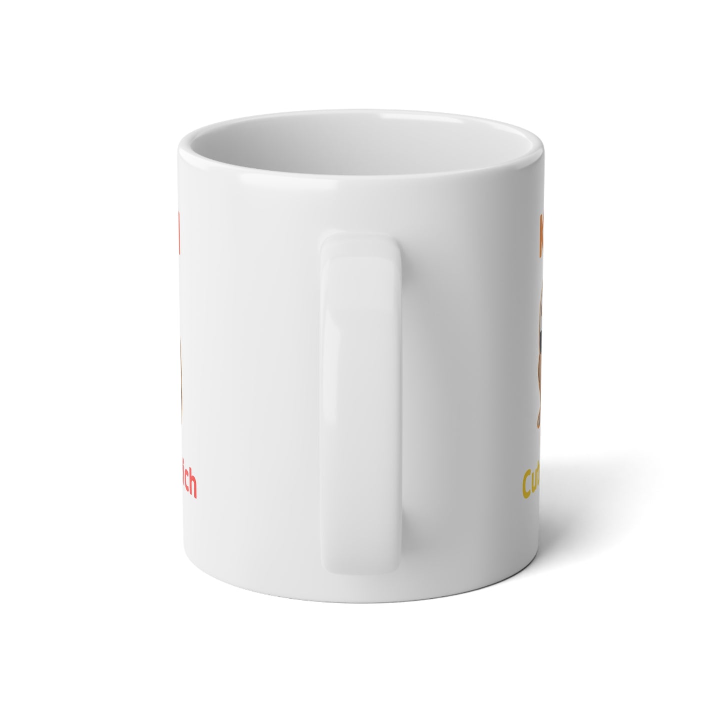 Cute Jumbo Mug: 'Kawaii Rich' 20oz Coffee Cup, Perfect Gift for Cat Lovers, Cute Animal Mug, Coffee Lover Present, Cheerful Kitchen Decor