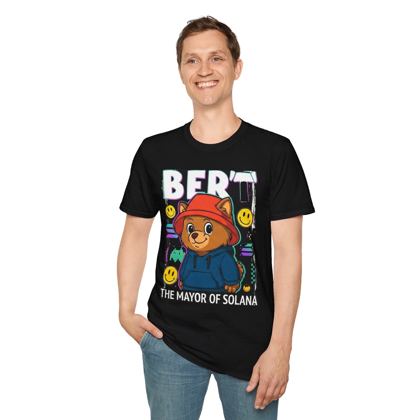 Bert 'The Mayor of Solana' Cute Bear Graphic T-Shirt