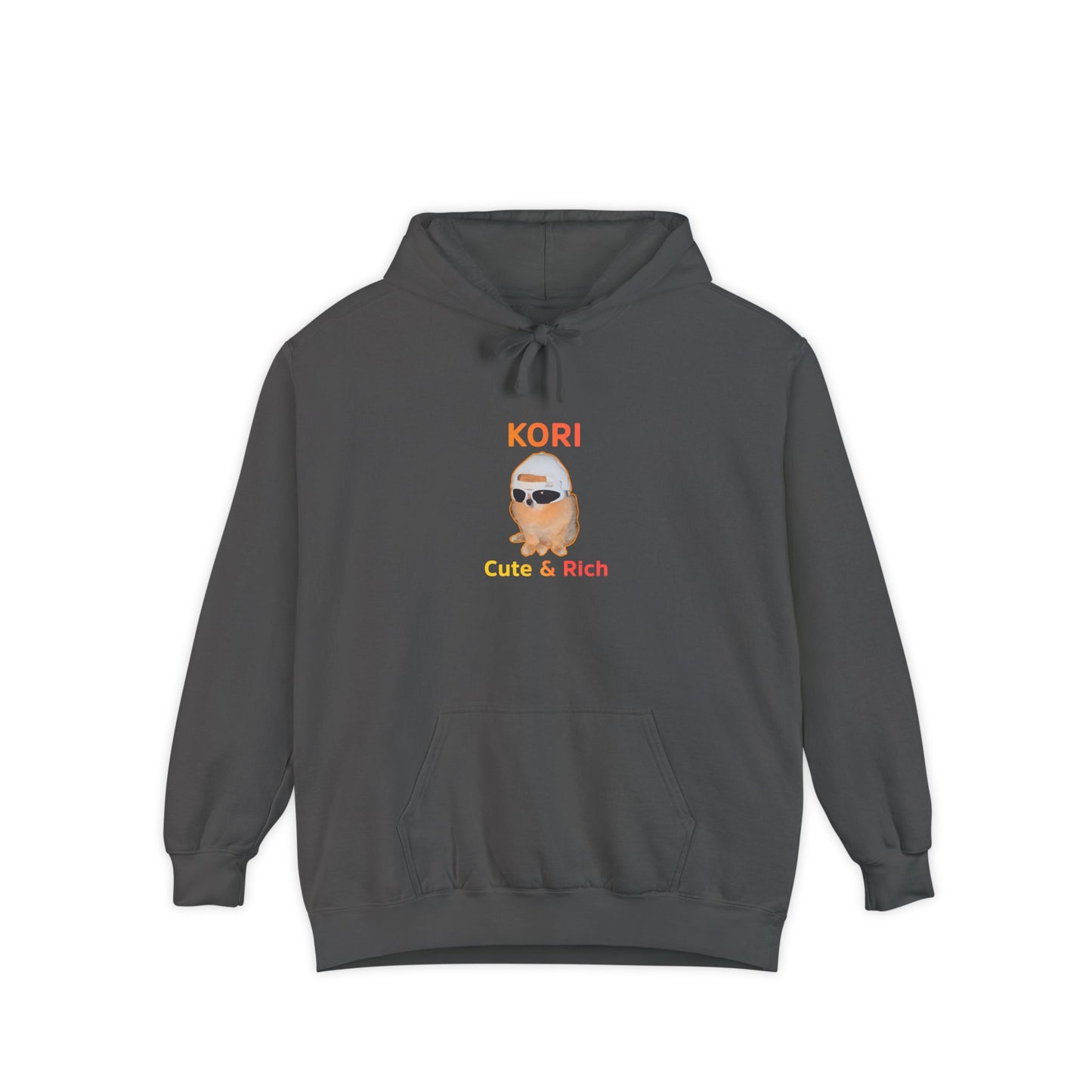 Trendy Unisex Hoodie - KORI Cute & Rich, Casual Wear, Streetwear, Gift for Her, Birthday Present, Layering Essential