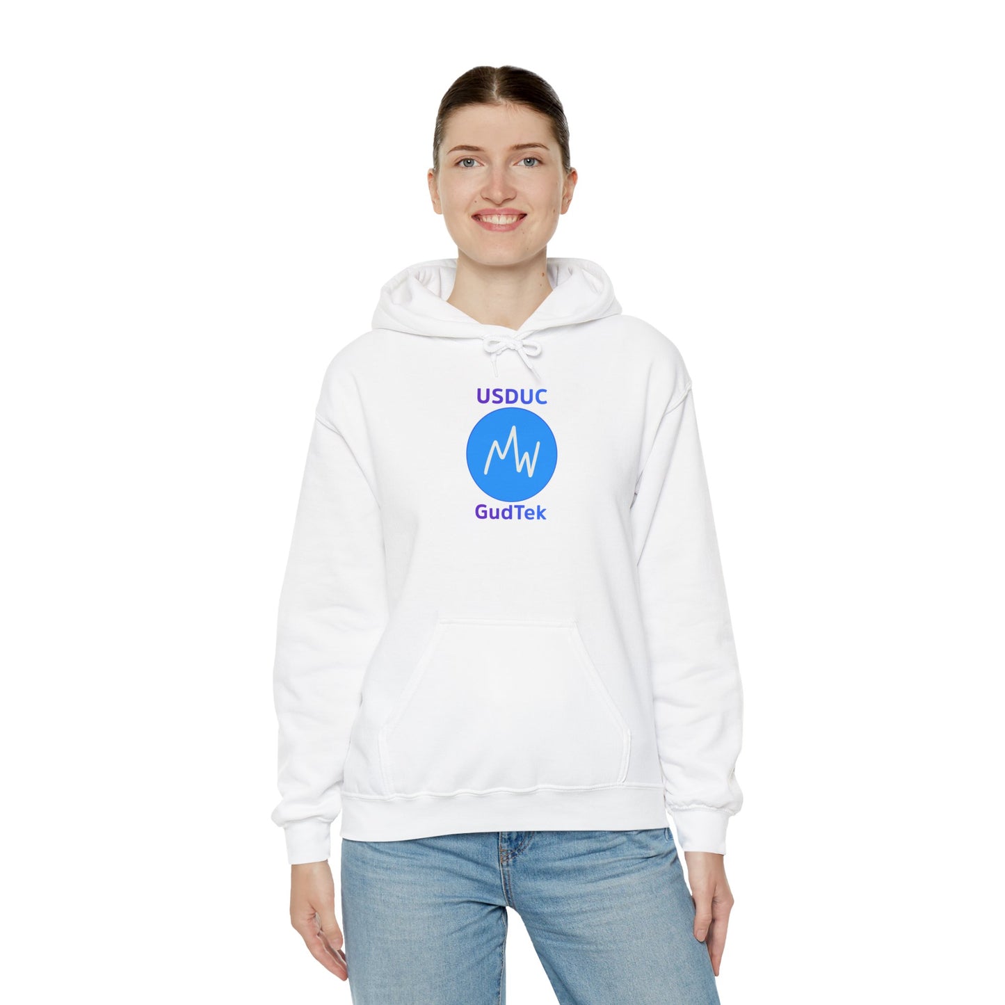 Unisex Heavy Blend™ Hooded Sweatshirt with GudTek Logo - Comfy Casual Outerwear for Everyday Wear, Gift for Tech Lovers, Cozy Layering [...]