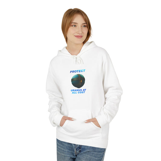 Protect Uranus Hoodie, Funny Space Hoodie, Unisex Fleece Sweatshirt, Unique Gift for Astronomers, Science Lovers, Quirky Apparel
