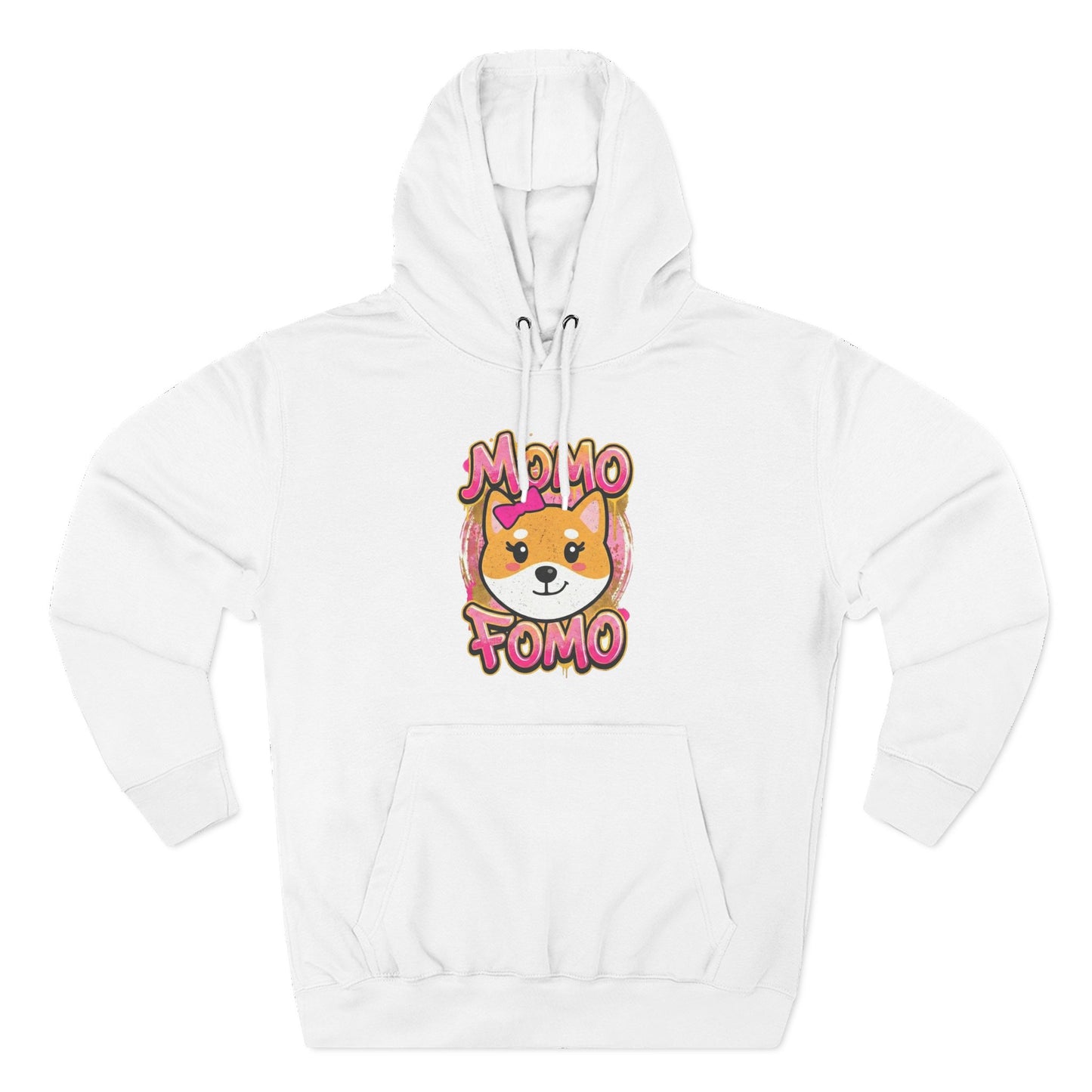 Hoodie — Cute Shiba "MoMo Fomo" Graphic Pullover