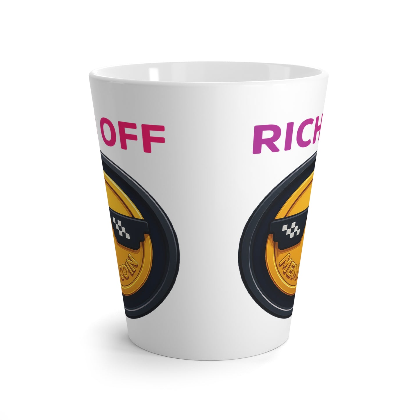 Fun Meme Latte Mug, Perfect Gift for Coffee Lovers, Unique Home Decor, Funny Office Mug, Cryptocurrency Enthusiast
