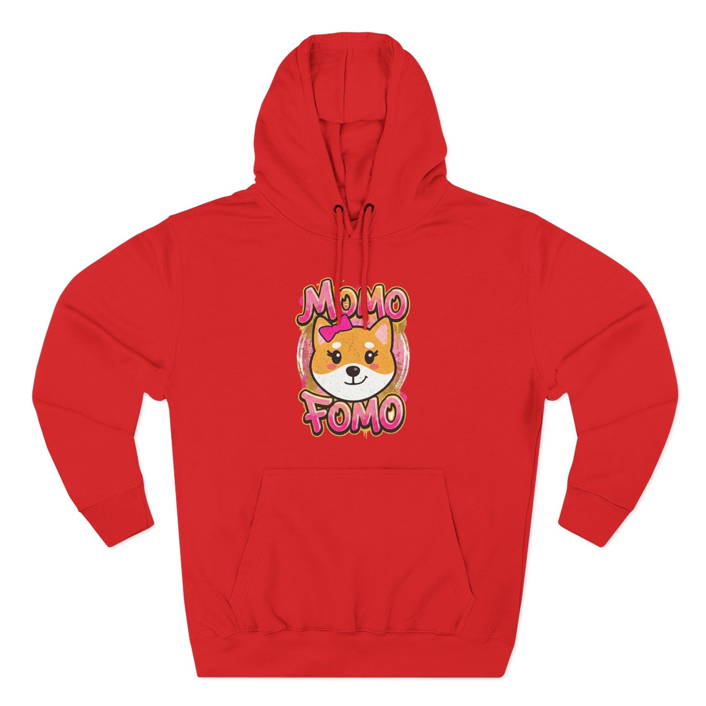 Hoodie — Cute Shiba "MoMo Fomo" Graphic Pullover