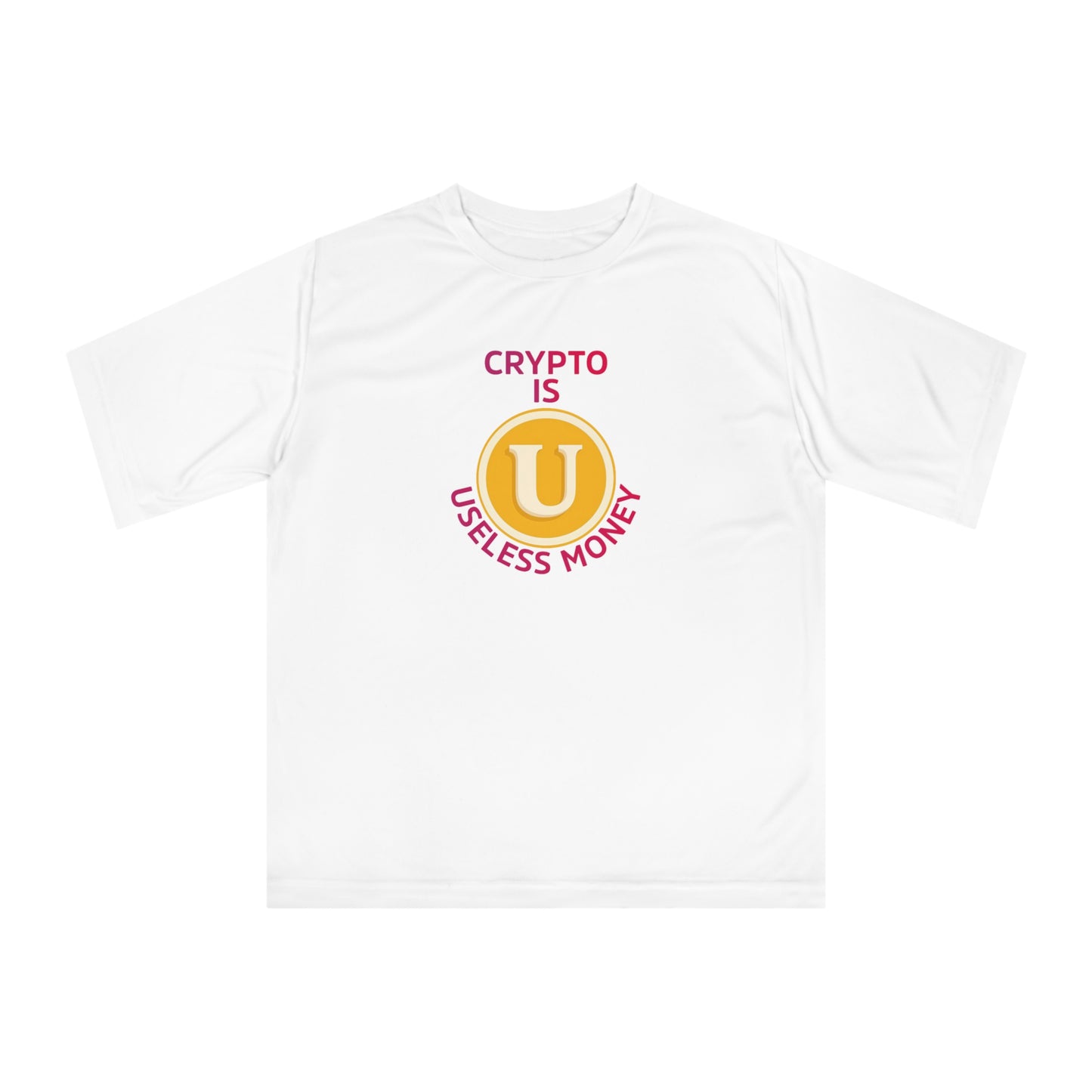 Funny Crypto T-Shirt for Cryptocurrency Enthusiasts, Unisex Performance Tee, Gift for Tech Lovers, Casual Wear, Trendy Graphic Shirt