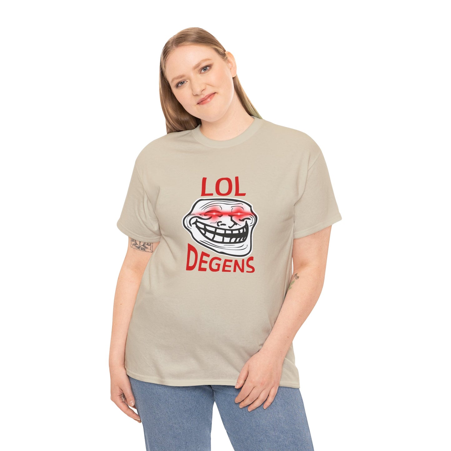 Funny Graphic Tee, LOL Degens T-Shirt, Gift for Meme Lovers, Casual Wear, Unisex Humor Shirt, Trendy Apparel