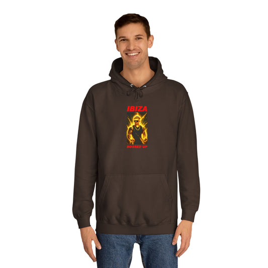 IBIZA College Hoodie, Unisex Sweatshirt, Festival Apparel, Retro Hoodie, Chill Vibes, Travel Gift, Music Lover Merch
